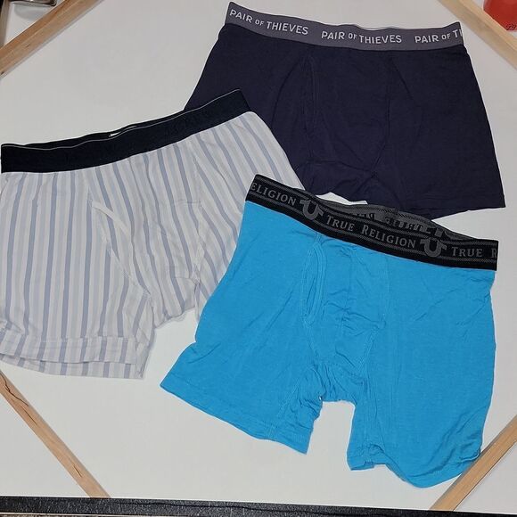 Pair of Thieves JCrew True Religion  Goodfellow Boxers Bundle Lot 5 Pair S Small - Picture 4 of 5